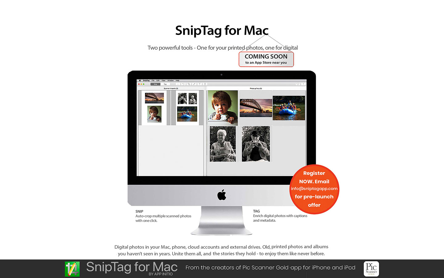 SnipTag batch crop edit metadata app for Mac