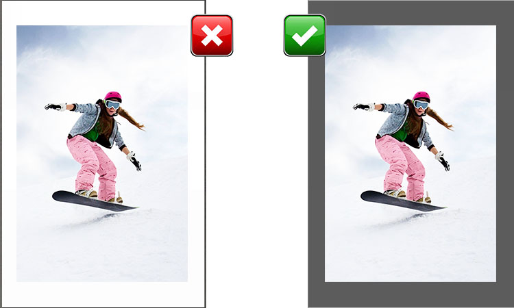 How to scan photos (Contrast with background)